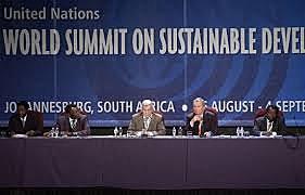 CUMBRE MUNDIAL SOBRE DESARROLLO SOSTENIBLE