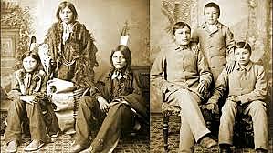 Native Americans forced to Boarding Schools