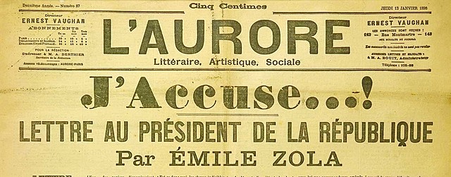 Émile Zola publica "Yo acuso"