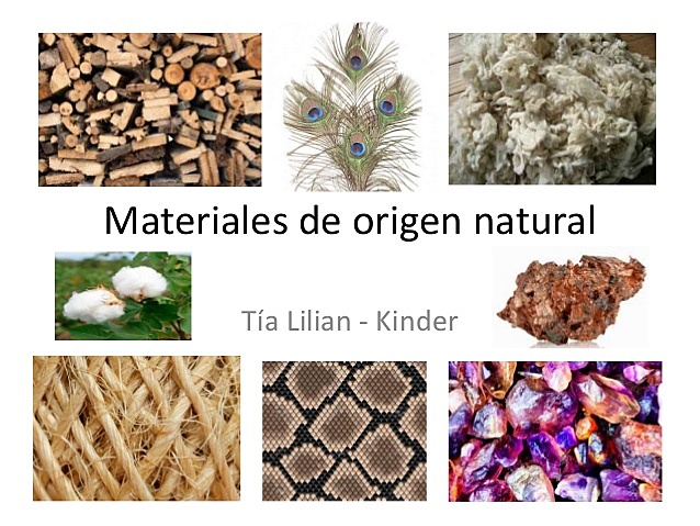 Materiales naturales