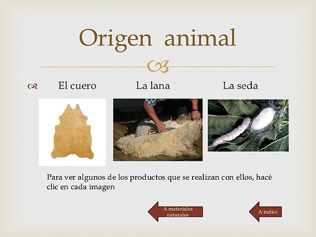 MATERIALES DE ORIGEN ANIMAL