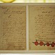 The treaty of paris is seen on display d