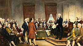 Timeline: The delegates at the Philadelphia convention approve the Constitution