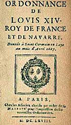 Ordenanzas de Luis XIV