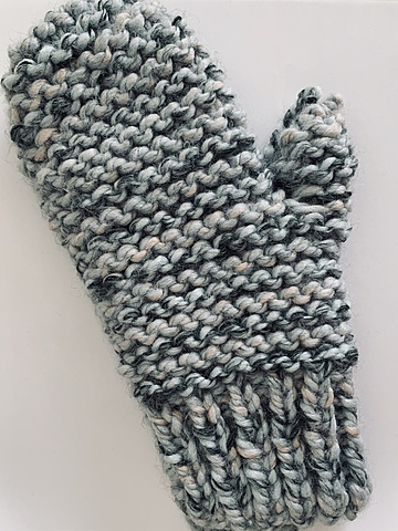 First chunky mitten