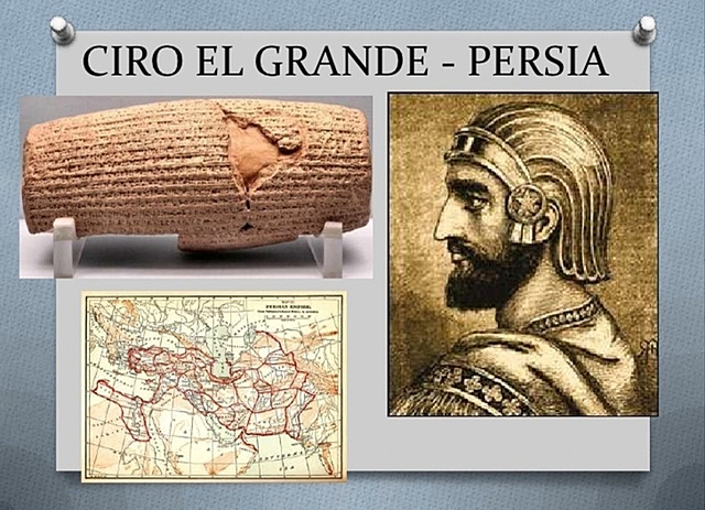 Cilindro de Ciro el Grande, siglo VI a.C.