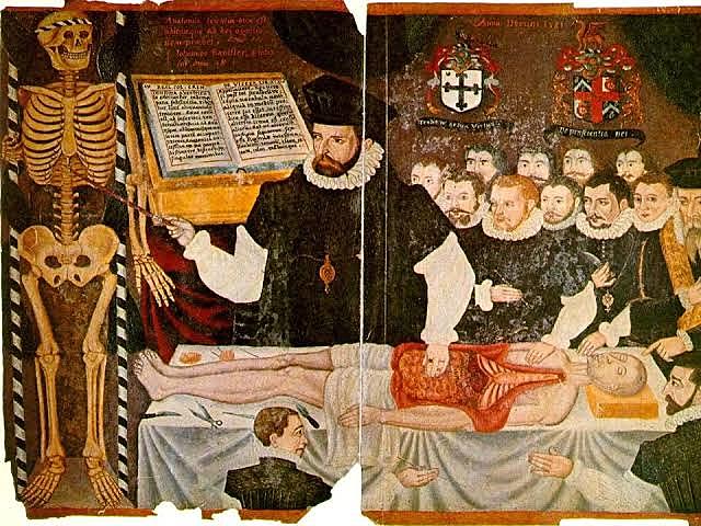 Primera disección de cadáver (1646 d.c.)