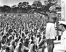 Protesta en la India.