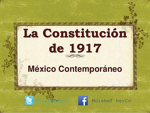 CONSTITUCIÓN 1917