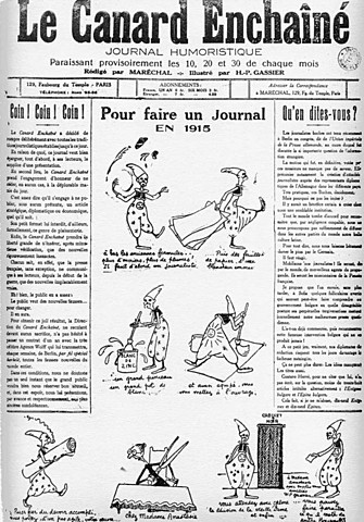 Création du "Canard enchaîné"