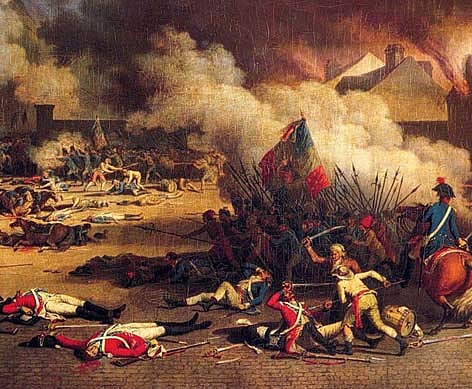 Prise des Tuileries et emprisonnement du roi.