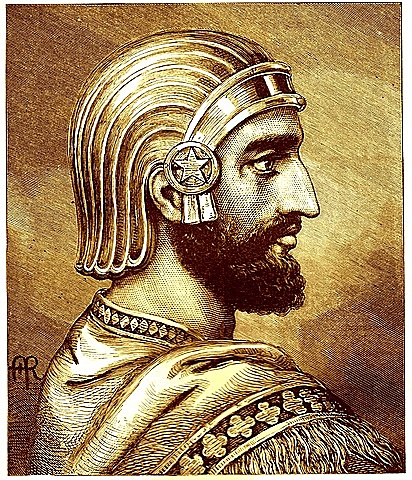 Ciro el Grande después de su conquista a babilonia