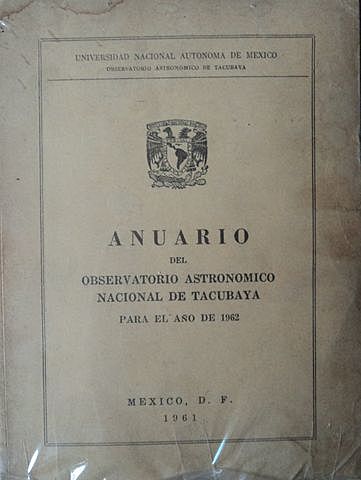Inicio de la publicación del Anuario del Observatorio Nacional