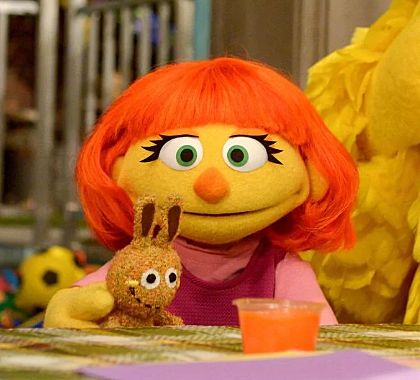 Sesame Street introduces Julia a Muppet with autism
