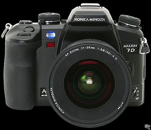 le Konica minolta maxxum 7D