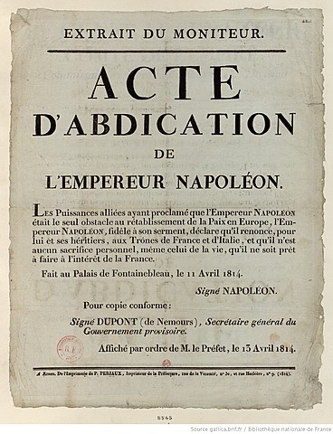 Abdication de Napoléon