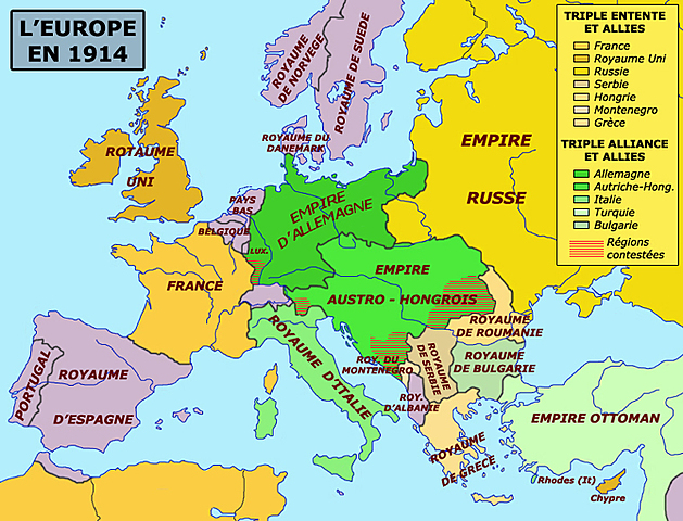 Création de la Sainte-alliance et de la quadruple alliance