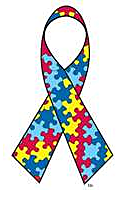 The puzzle ribbon was adopted as the universal sign of autism awareness