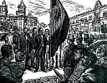 Benito Juárez entra triunfalmente a la Ciudad de México