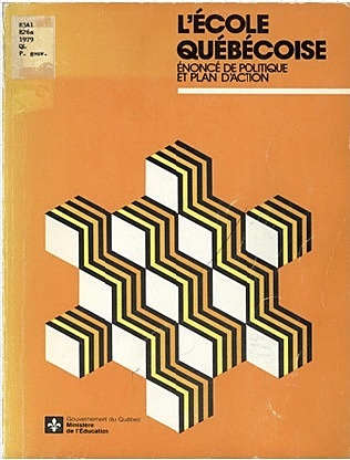 Livre orange: L’école québécoise : énoncé de politique et plan d’action,
