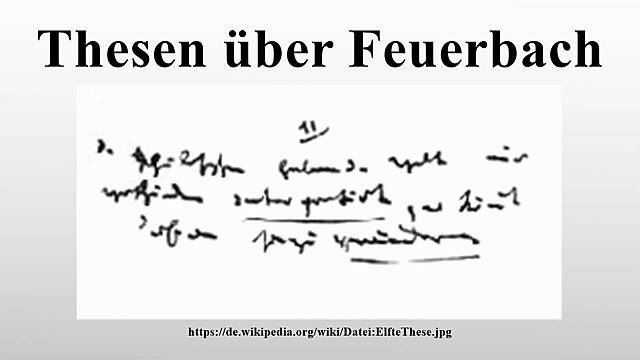 Tesis sobre Feuerbach - Marx