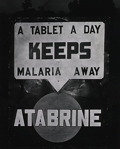 1930 emplean el uso de atabrine para combatir la malaria