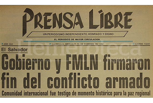 FIRMA DE LOS ACUERDOS DE PAZ