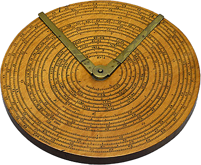 Роберт Биссакер предложил конструкцию прямоугольной логарифмической линейки