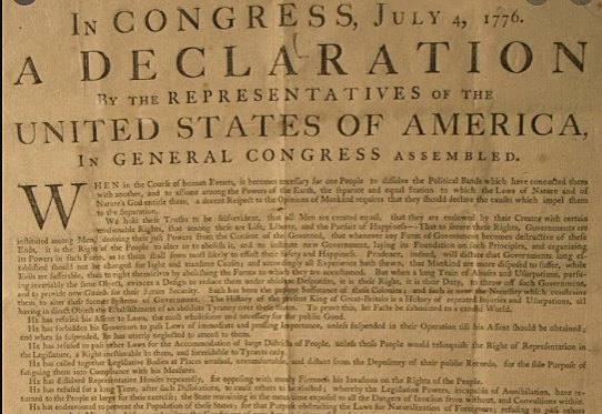 18. Declaration of Independence