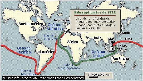 Primer viaje de Circunnavegación de La Tierra