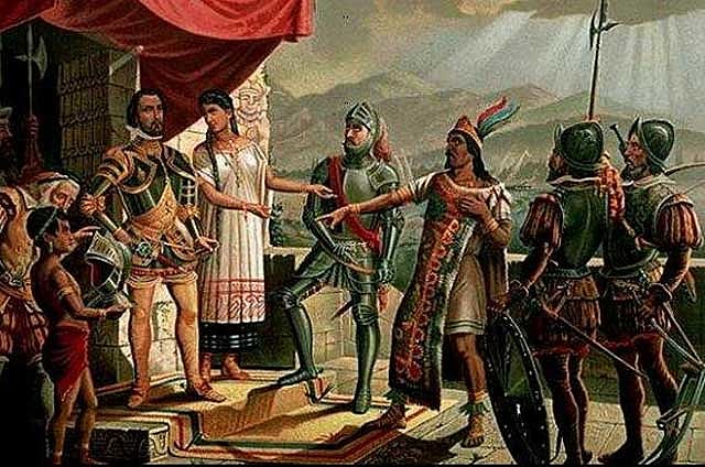 Francisco Pizarro captura al Inca Atahualpa