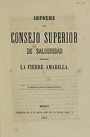 Creación del Consejo Superior de Salubridad