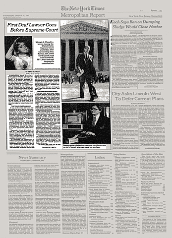 1982: Board of Education Hendrick Hudson School District, v. Amy Rowley