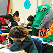 In eight grade! (current life) My birthday is 3 months away!! yay!