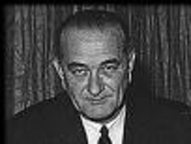 President Johnson declares he will not "lose Vietnam" during a meeting with Ambassador Henry Cabot Lodge in Washington.