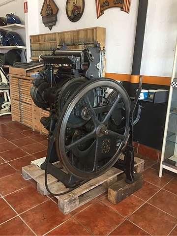 Máquina de imprenta