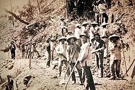 Chinese workers helped build the Transcontinental Railroad