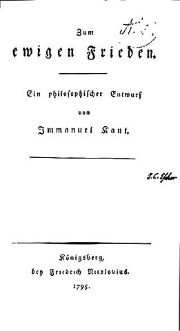 La paz perpetua - Kant