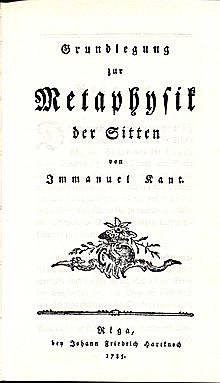 Fundamentación de la metafísica de las costumbres - Kant