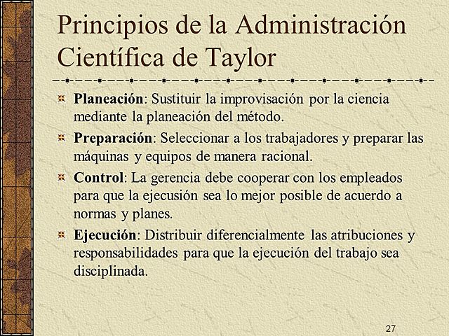 Principios de la Administración