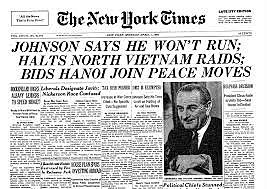 Lyndon B. Johnson is not running for President