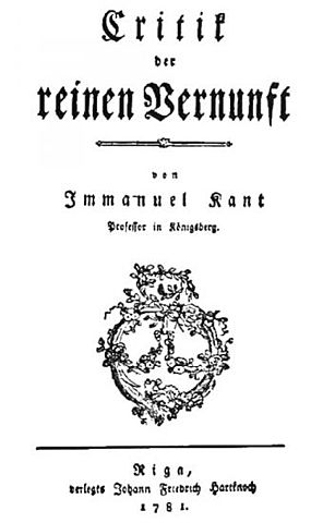 Crítica de la razón pura - Kant
