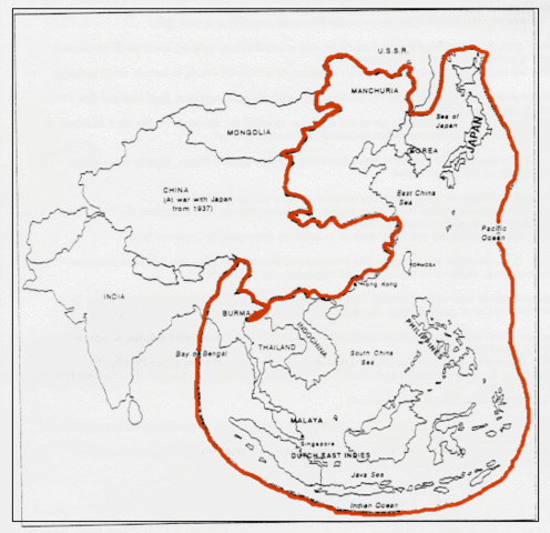 The Japanese ruled an empire that stretched from Aleutian Island to the Solomon Islands and from Wake Island to Burma