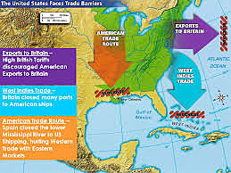1784 - Spain closed lower Mississippi River to American Western Settlers