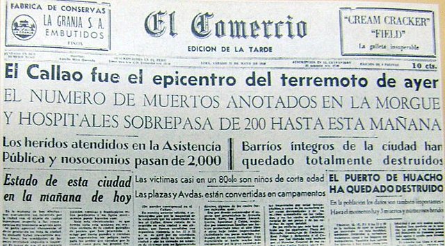 Terremoto de Lima y Callao de 1940