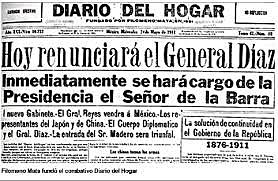 Filomeno Mata funda el Diario del Hogar