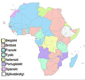 Koloniseringen av Afrika runt 1700-1800