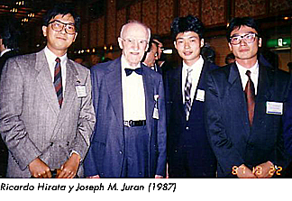 Dr. Joseph M. Juran visita Japón.