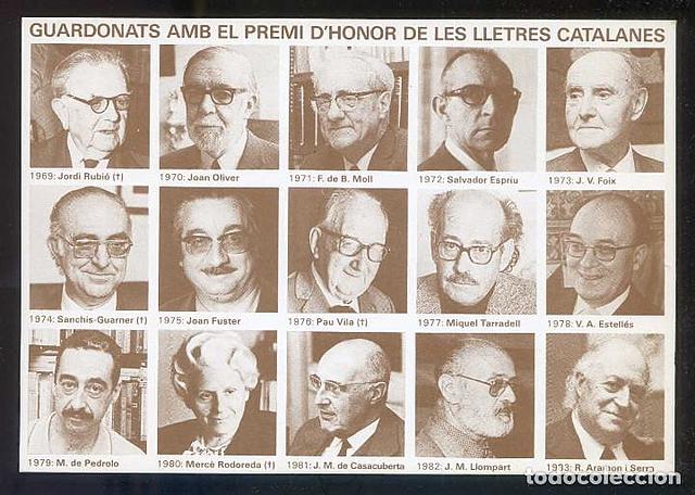 Premi d'honor de les lletres catalanes.