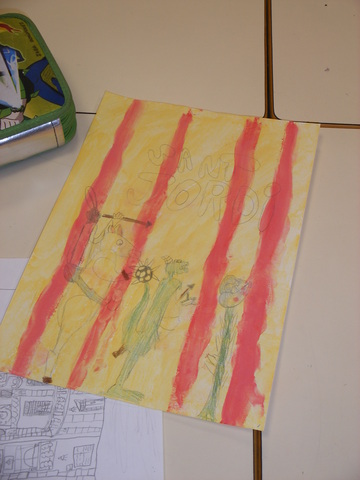 Dibuix per un concurs de Sant Jordi